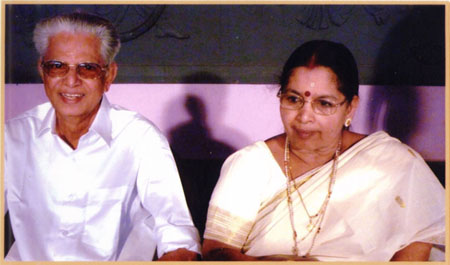 Shri P. Krishna Warriyar and wife Smt Kamaladevi