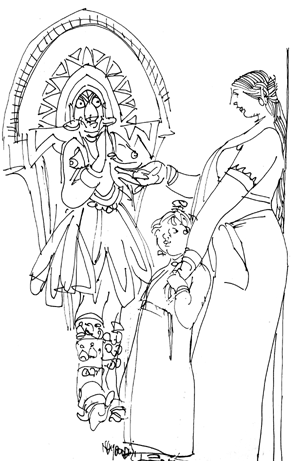 Sketch by Artist Namboodiri for Edasseri poem Poothappattu